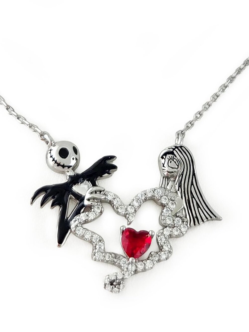 Disney Nightmare Before Christmas Jack and Sally Necklace, Charmed Aroma